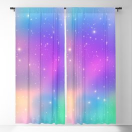 Aesthetic Sky Outer Space Retro Design Blackout Curtain