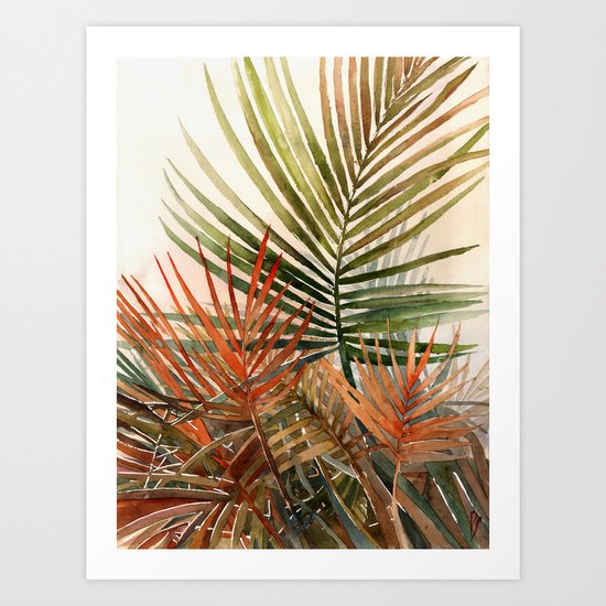 Arecaceae - household jungle #1 Art Print