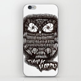 'Think Happy Owl' iPhone Skin