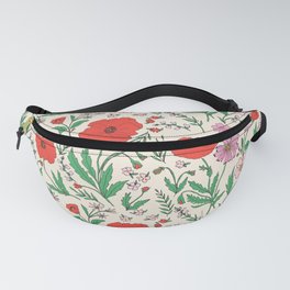 RETRO POPPY - PINK & RED Fanny Pack