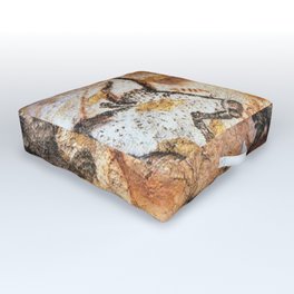 Lascaux Cave animal painting Outdoor Floor Cushion