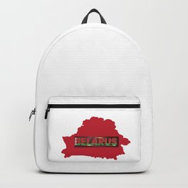 Belarus Flag and Red Map Backpack | Belarus, Euro, Germany, Croatia, Euros, Russian, Digital, Slovakia, Europe, Countries 