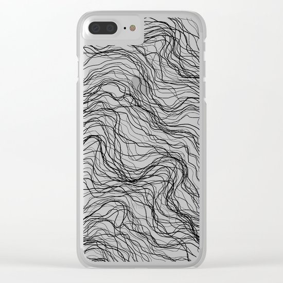 Black veins Clear iPhone Case