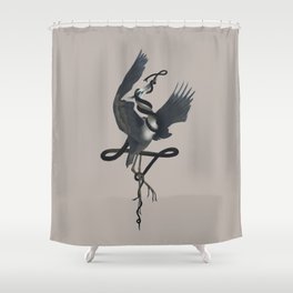 Anxiety (Black Variant) Shower Curtain