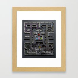 039: Pac Man - 100 Hoopies Framed Art Print