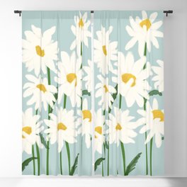 Flower Market - Oxeye daisies Blackout Curtain