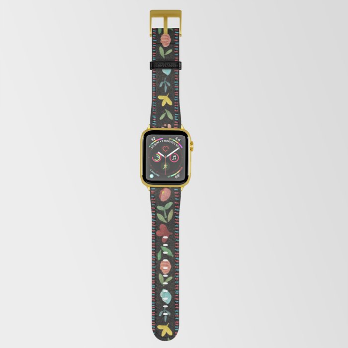 nocturnal flowers(red) Apple Watch Band