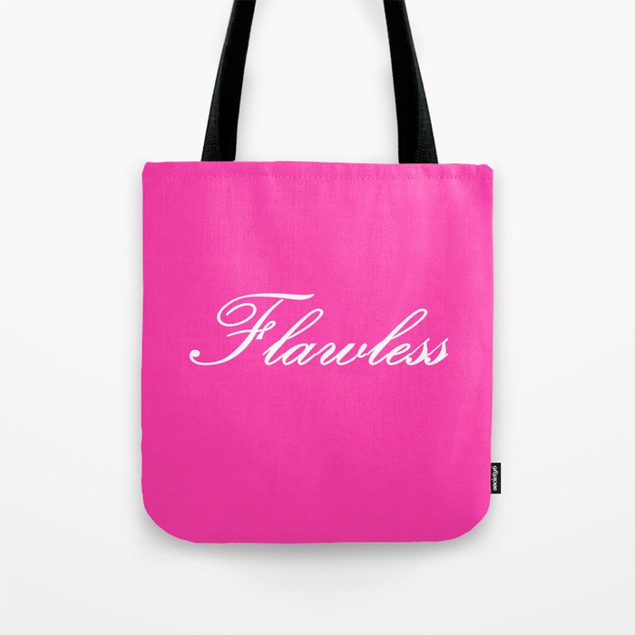 FLAWlESS Pink Tote Bag
