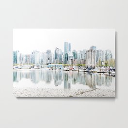 Vancouver Skyline Metal Print | Cityscape, Landscape, Reflection, Skyline, Harbor, City, Digital, Vancouver, Canada, Stanleypark 