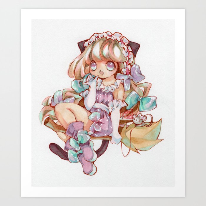Cute Witch Art Print By Saeforyou Society6
