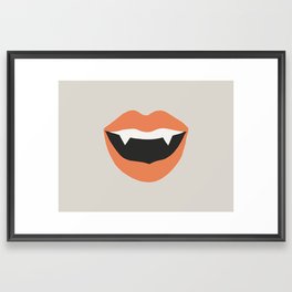 Vampire Smile Framed Art Print