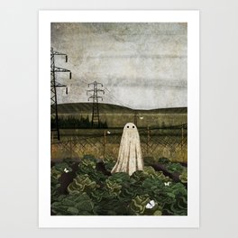 There's A Ghost in the Cabbage Patch Again... Art Print