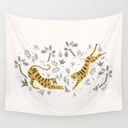 Tiger Dive Wall Tapestry
