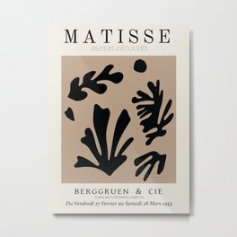 Matisse cutoff - abstract cutoff Metal Print | Abstractart, Famousart, Cut Outs, Graphicdesign, Matissecutout, Modernremake, Walldecor, Cutoutposter, Botanicalabstract, Matisseleaf 