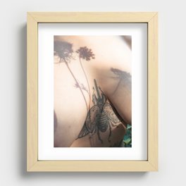 shadowy florals Recessed Framed Print