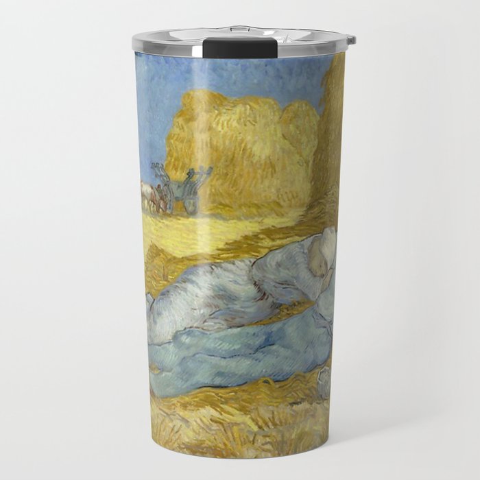 Vincent van Gogh - The siesta (after Millet) Travel Mug