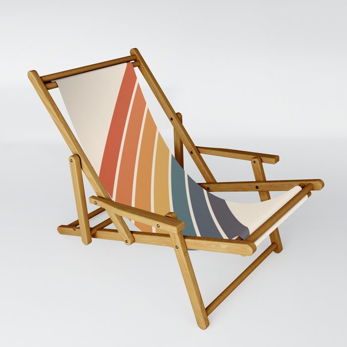 Arida -  70s Summer Style Retro Stripes Sling Chair