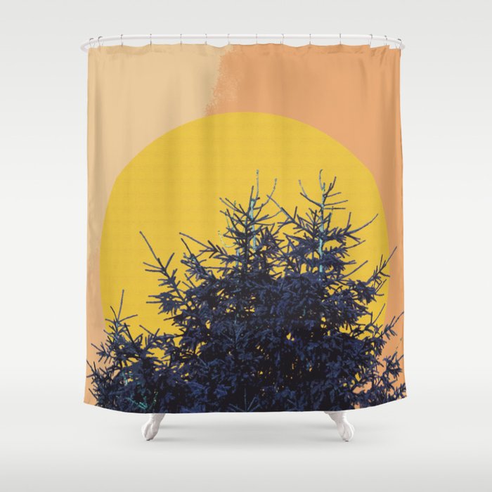 Abstract Pine Tree Shower Curtain By Carolmaia Society6 Abstract Pine Tree Shower Curtain