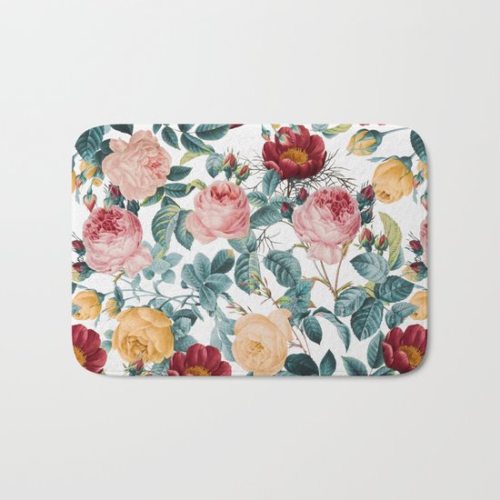 Vintage garden VI Bath Mat