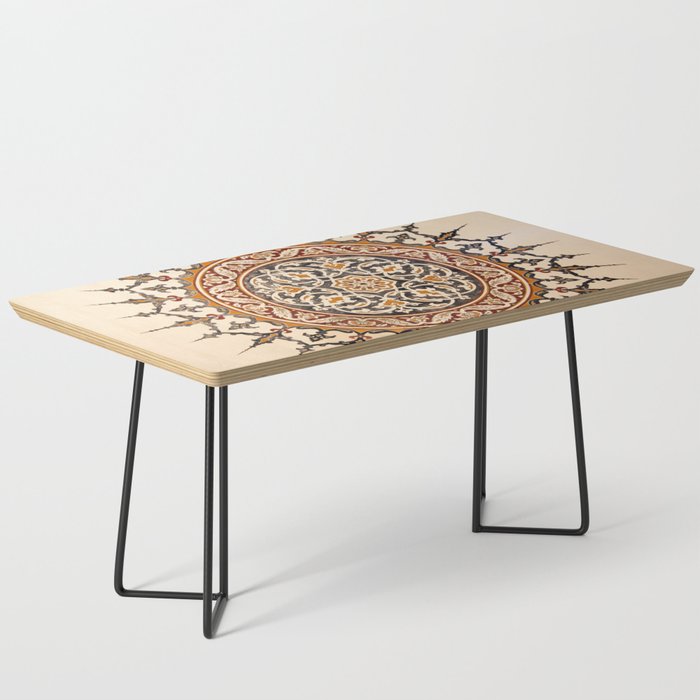 Brown Pattern Coffee Table