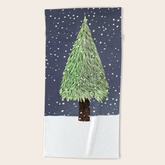 Winter Tree Beach Towel