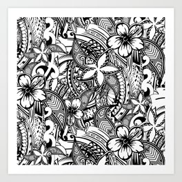 Maori Art Prints For Any Decor Style Society6 Black and white maori tattoo pattern. maori art prints for any decor style