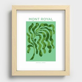 Mont Royal in blue Recessed Framed Print