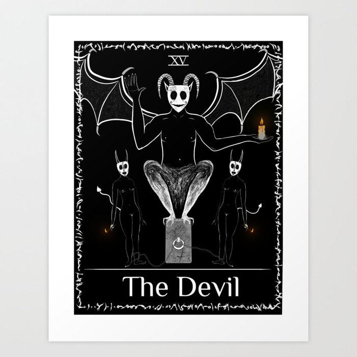 The Devil - Arcana Craft Tarot Card Art Print