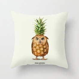 Pineappowl Throw Pillow