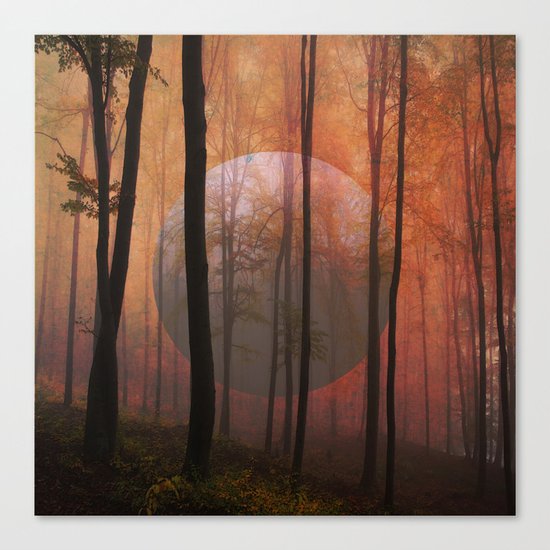 Not From Here, Surreal Forest Canvas Print