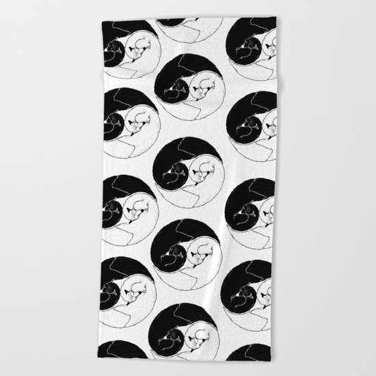 The Tao of Fox Beach Towel