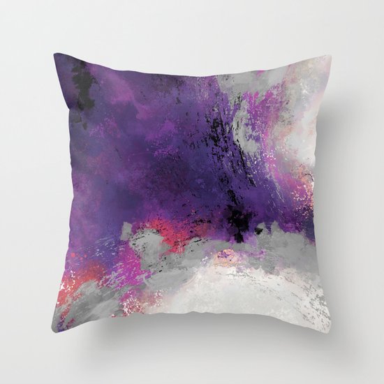 Purple Rain Throw Pillow