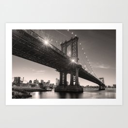 New York City Manhattan Bridge Art Print