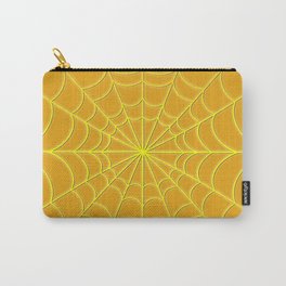 Halloween Golden Spider Web Carry-All Pouch