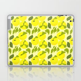 Yellow Yuzu Fruit Retro Modern Pattern Laptop Skin