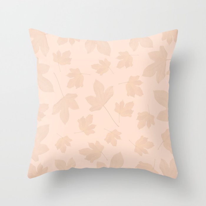 Exotic leaves pattern 27 Throw Pillow