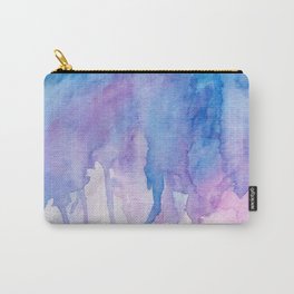 Blue & Purple Watercolor Carry-All Pouch