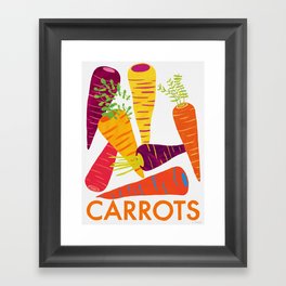 Eat Your Veggies - Carrots Framed Art Print