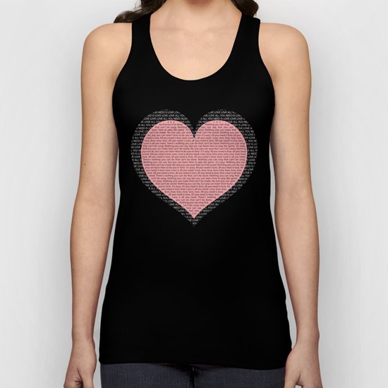 All you need is love, love, love Unisex Tank Top