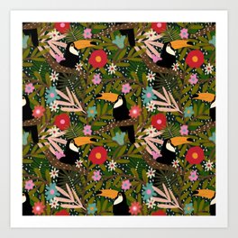 Toucan - Jungle  Art Print