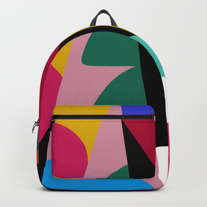 Abstract Colorful Mid Century Backpack