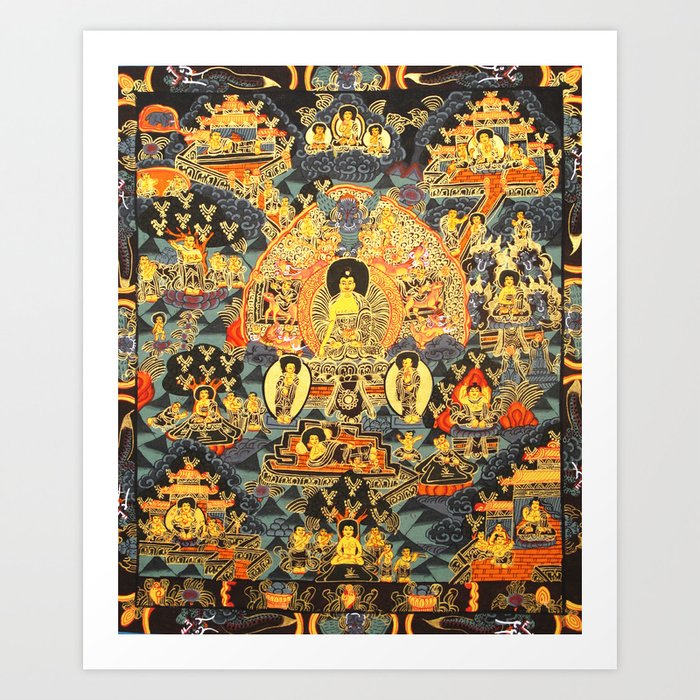 Mandala Buddhist 7 Art Print