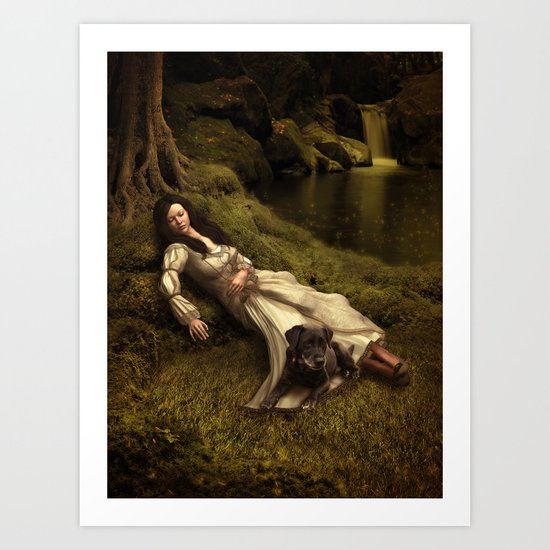 Sleeping beauty Art Print