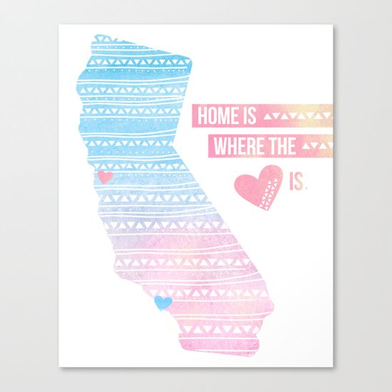 California Home Canvas Print