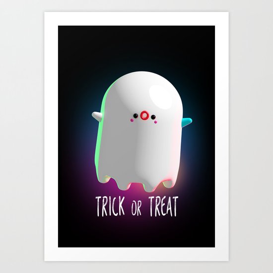 Spooky Ghost Art Print