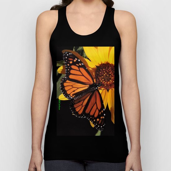 Monarch on a Desert Sunflower Unisex Tank Top