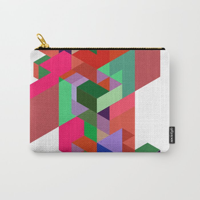 geometric essemble Carry-All Pouch
