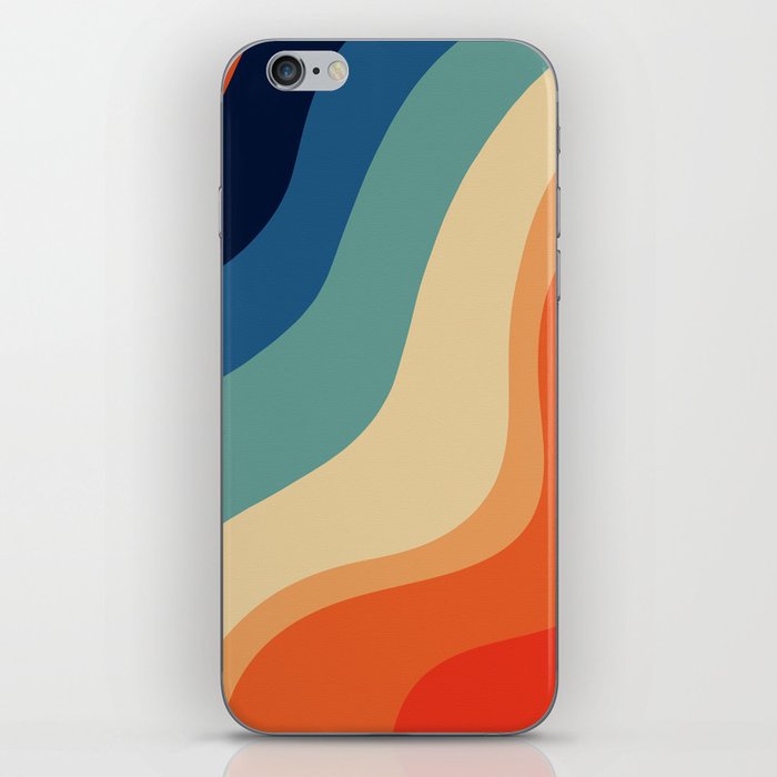 Rainbow pattern modern color  iPhone Skin