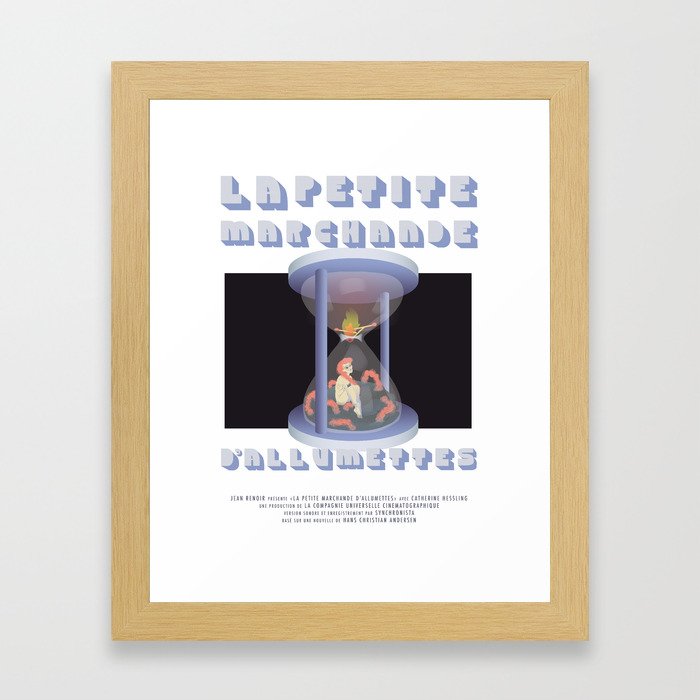 La Petite Marchande d'Allumettes Framed Art Print
