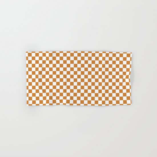 Checker (Bronze/White) Hand & Bath Towel